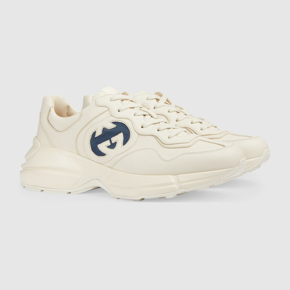 BASKETS EN CUIR RHYTON AVEC LOGO GUCCI POUR HOMME - #2