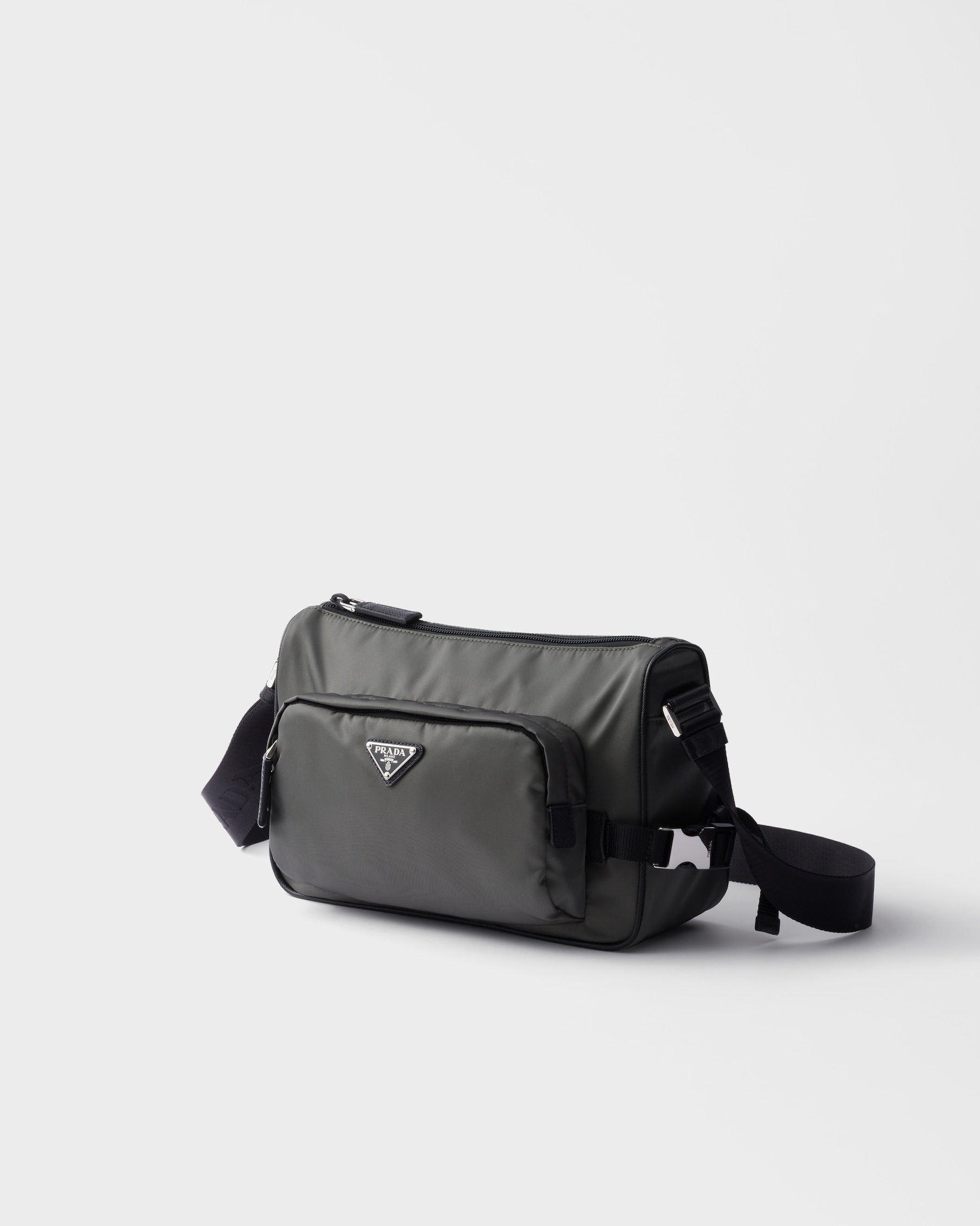 Sac de taille moyenne porté épaule en Re-Nylon et cuir Saffiano - #2