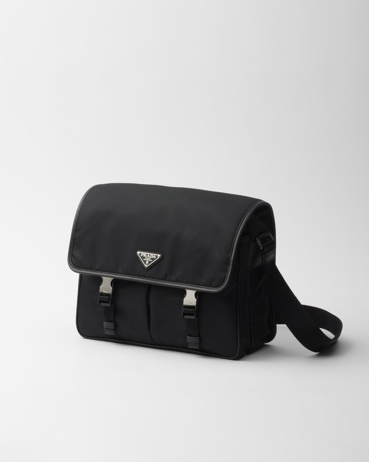 Sac porté épaule en Re-Nylon et cuir Saffiano - #9