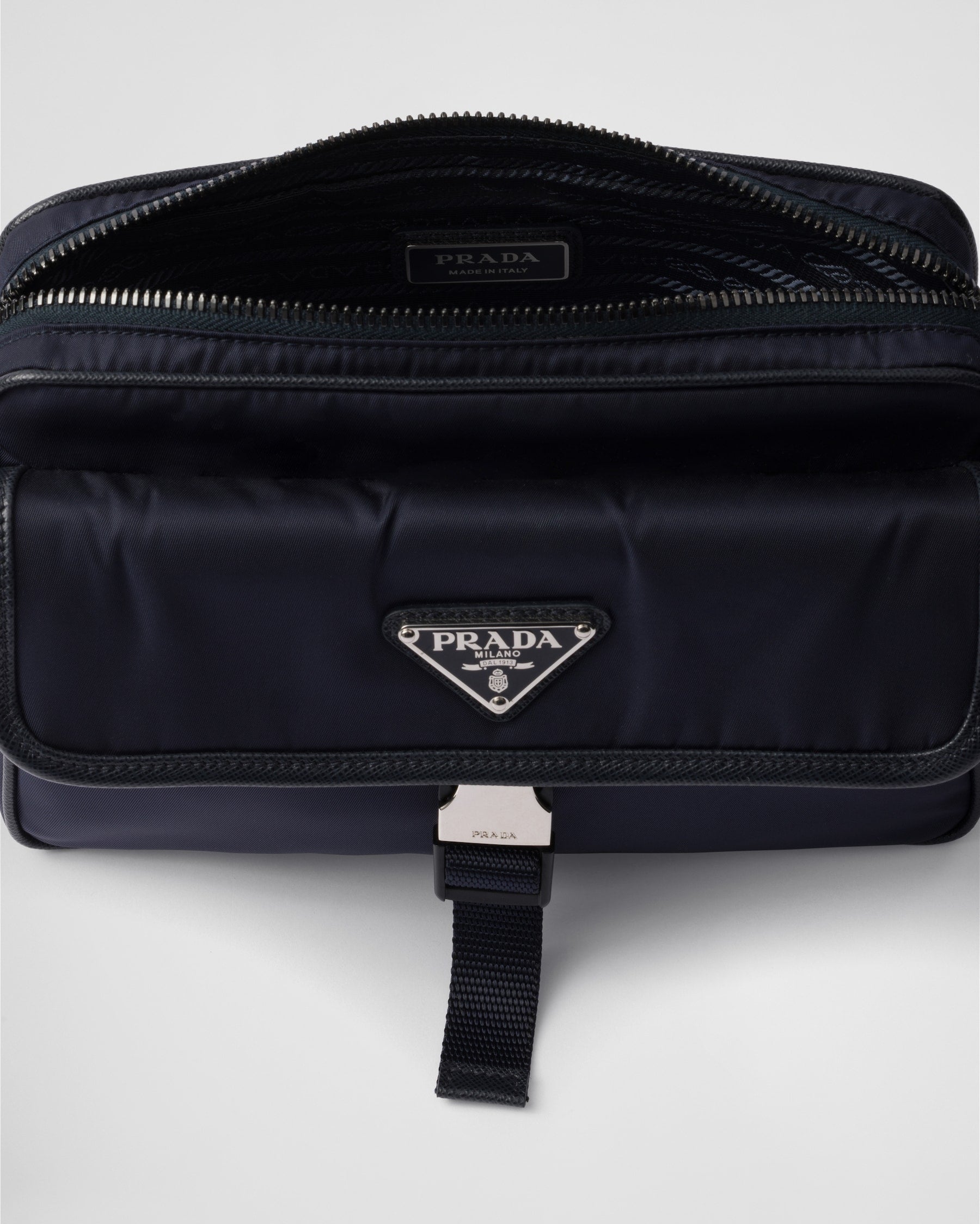 Sac porté épaule en Re-Nylon et cuir Saffiano - #3