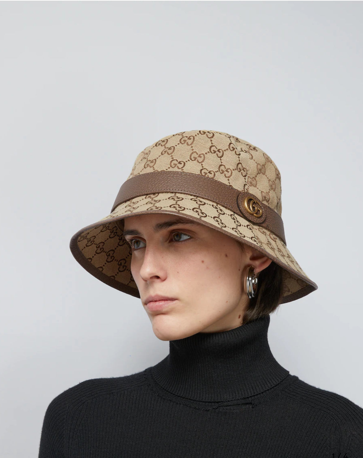 Chapeau bob en toile GG - Gucci casquette (2)