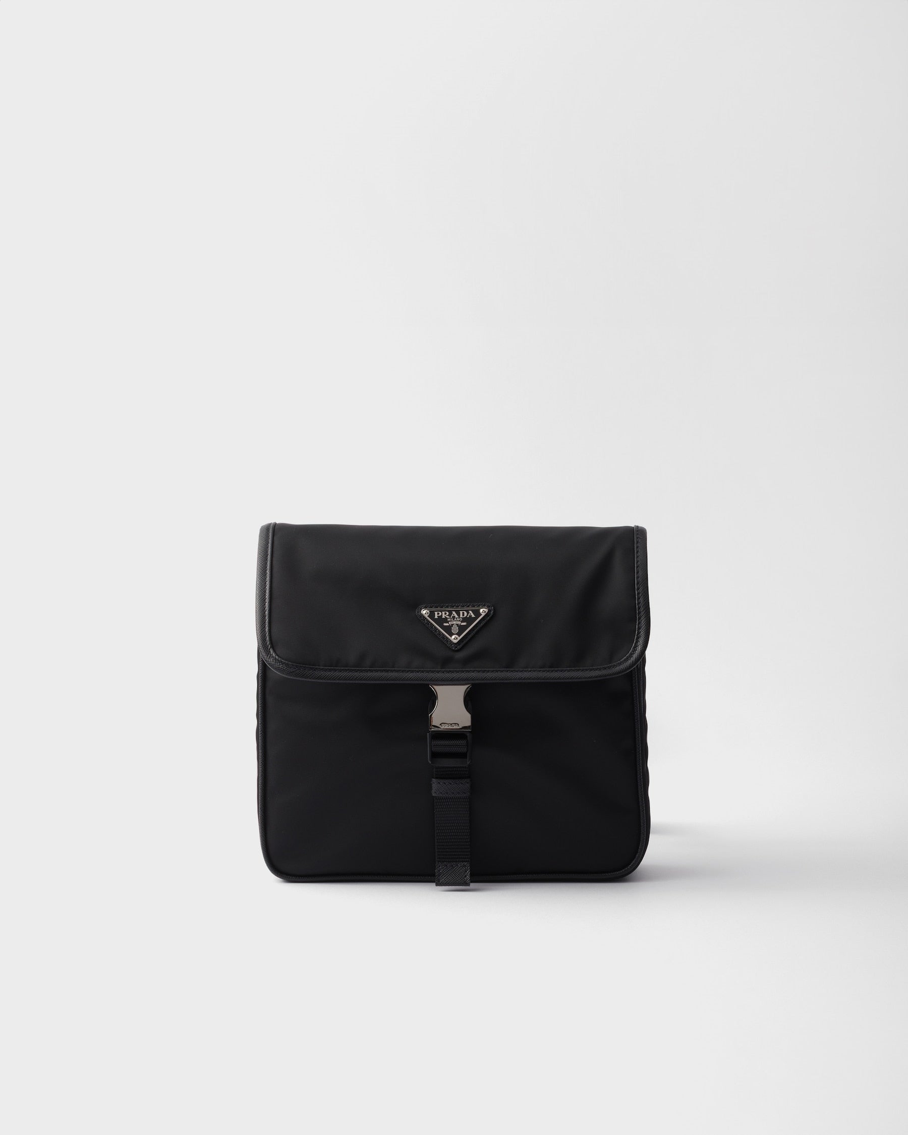 Sac porté épaule en Re-Nylon et cuir Saffiano - #13