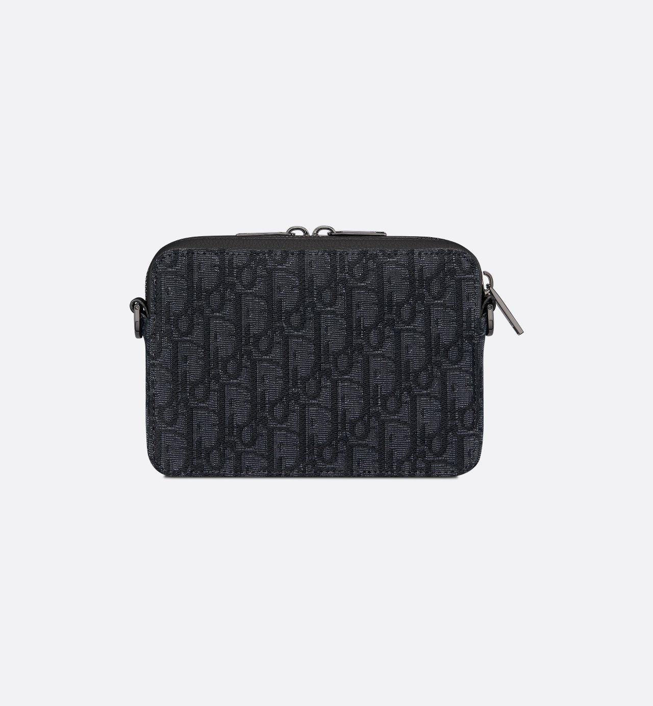 Pochette zippée à bandoulière
Toile jacquard Dior Oblique noir - #1