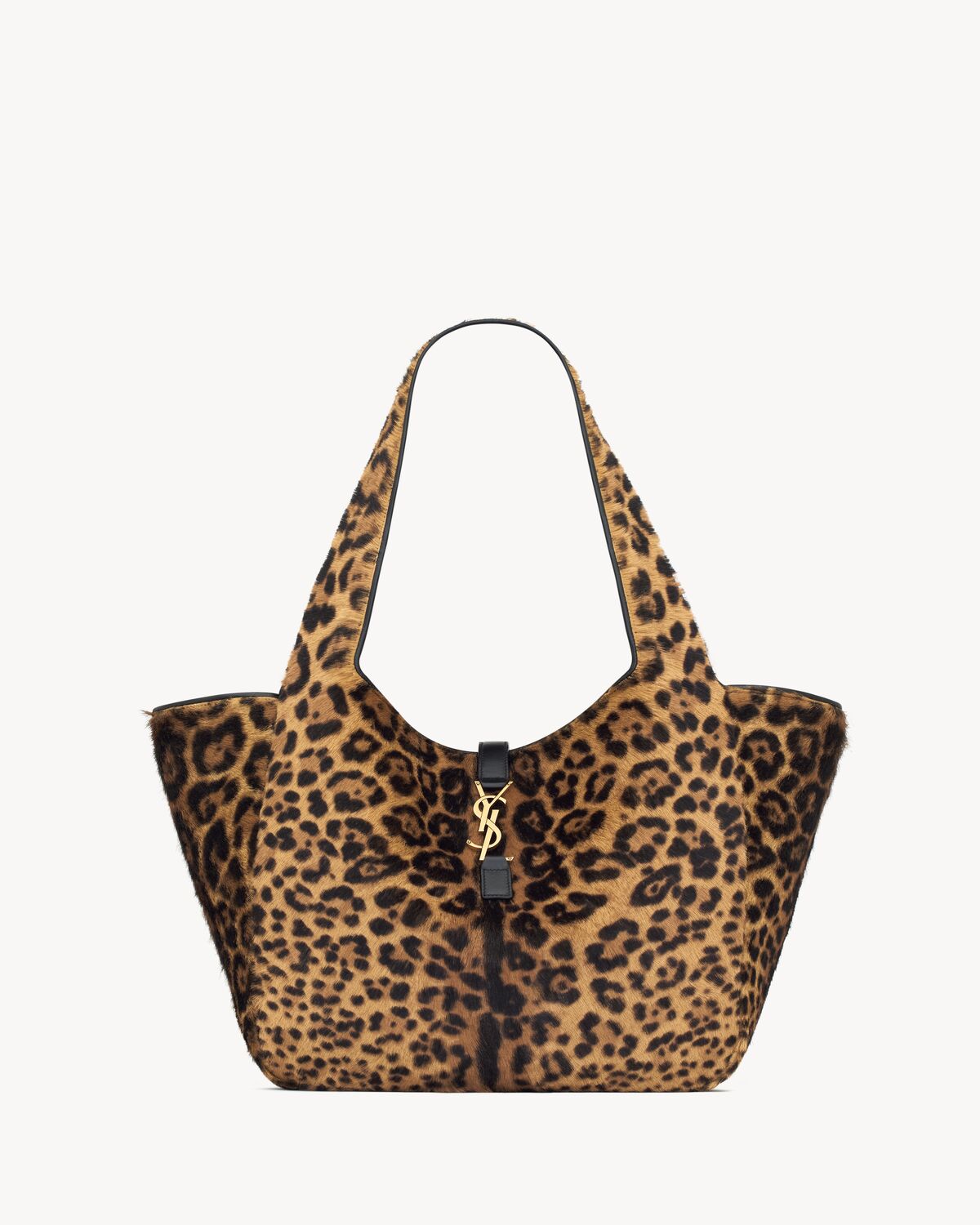 LE 5 Ă 7 BEA EN CUIR EFFET PONY LEOPARD