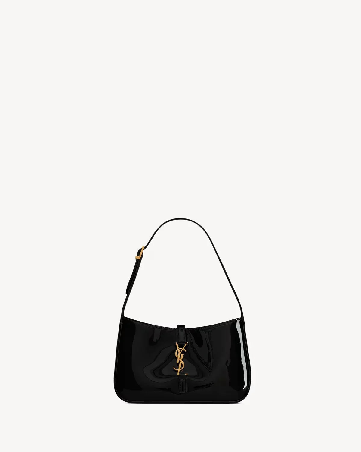 YSL - le 5 Ă 7 en cuir verni noir
