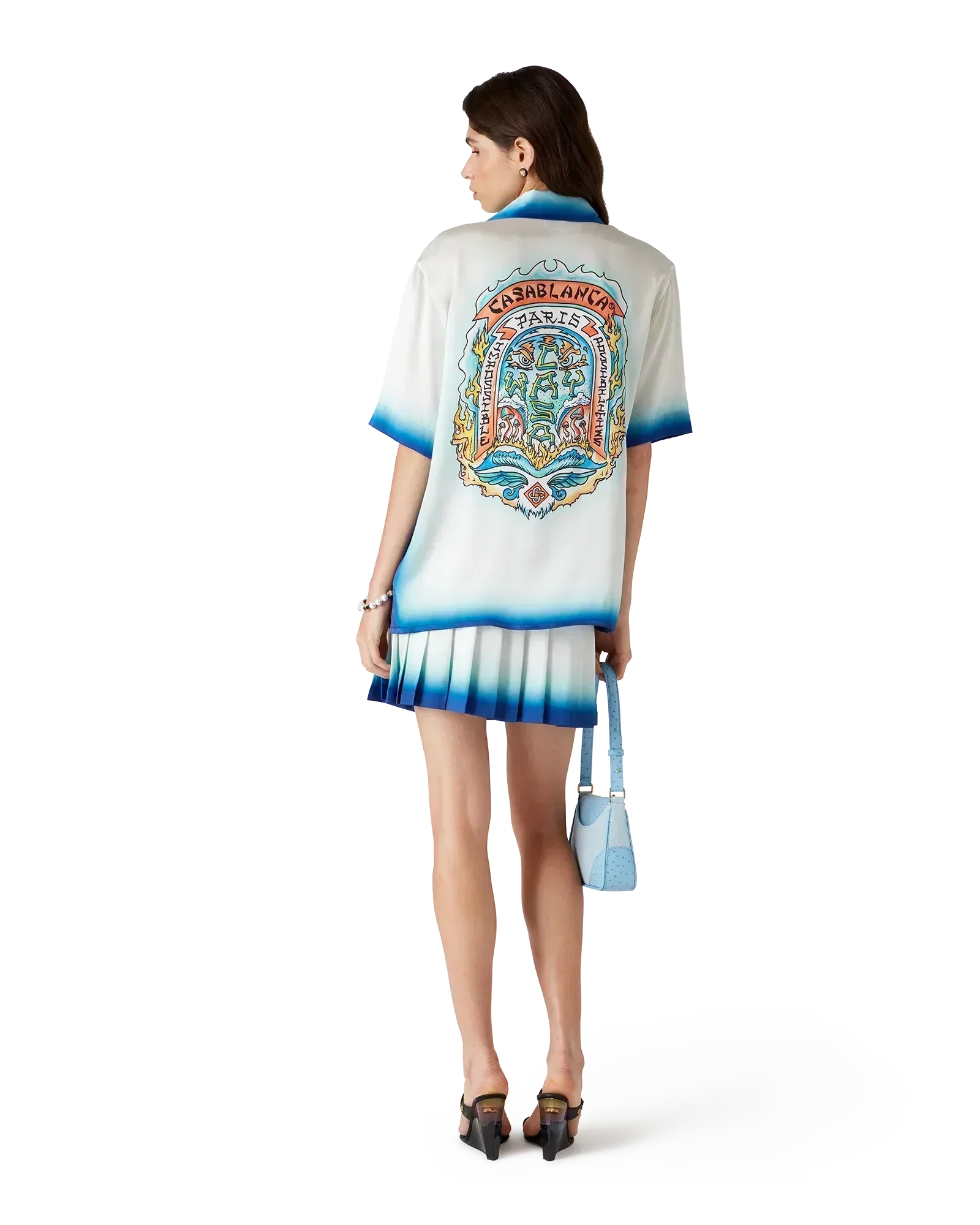 Casa Way Skate Short Sleeve Silk Shirt