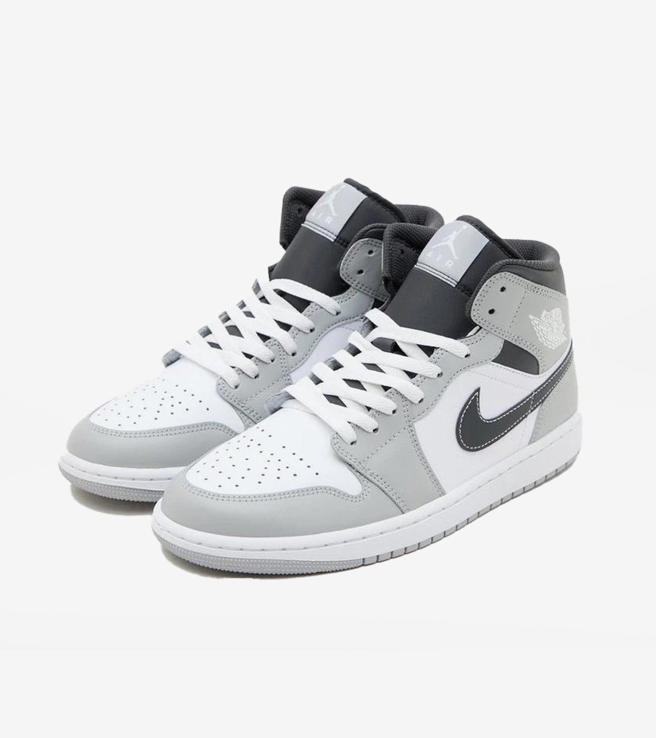Air Jordan 1 Mid Light Smoke Grey Anthracite — photo 2