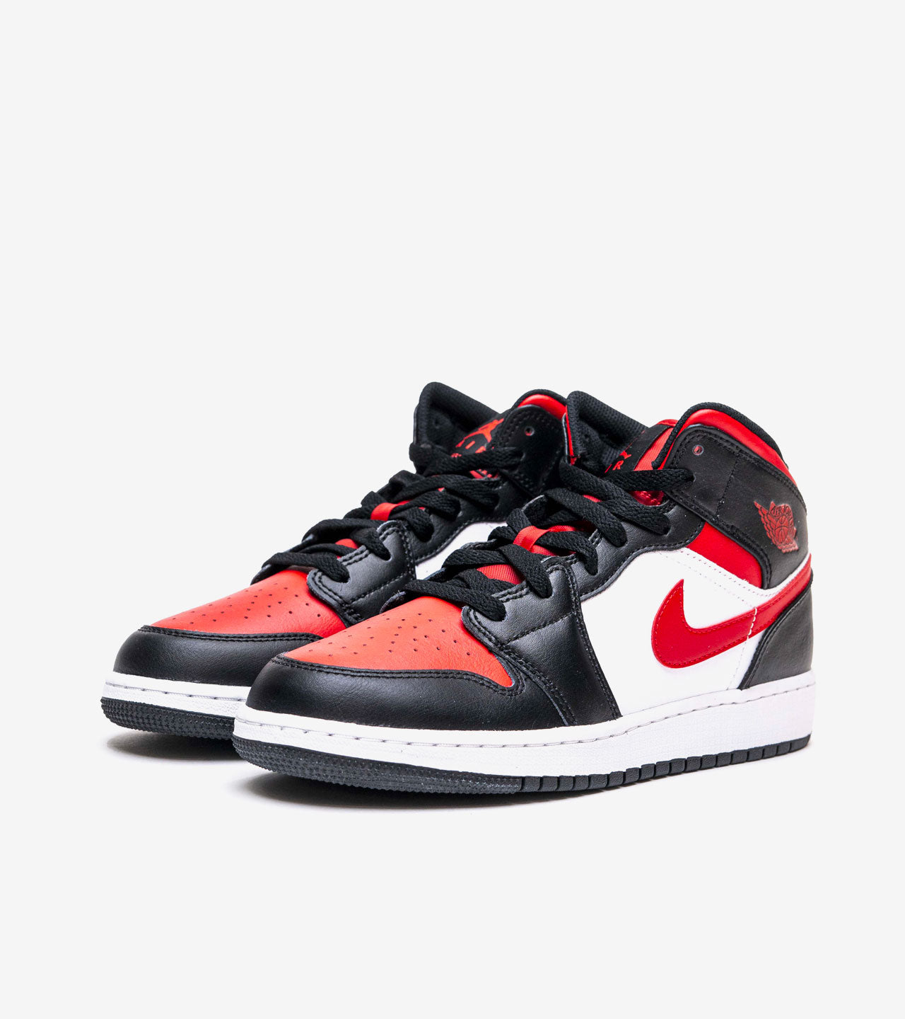 Air Jordan 1 Mid Gym Red Black White — photo 2