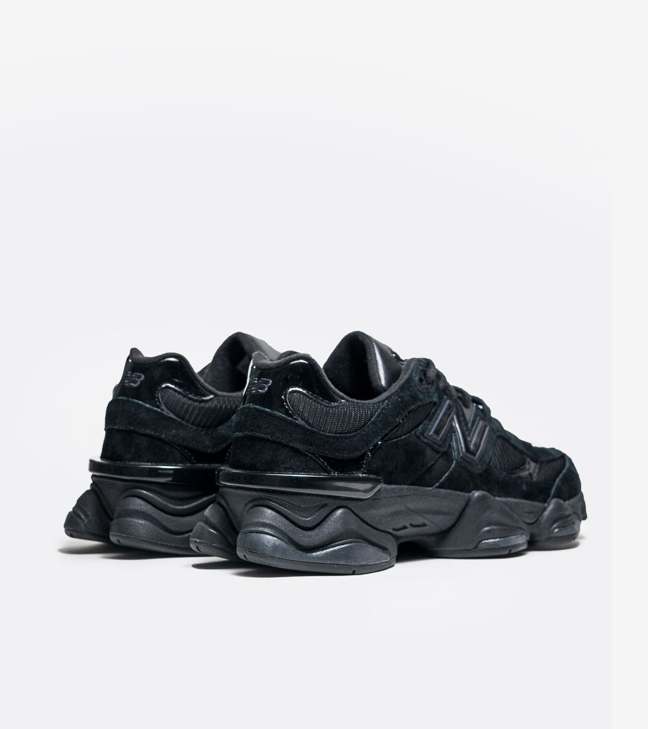 New Balance 9060 Triple Black Patent — photo 3