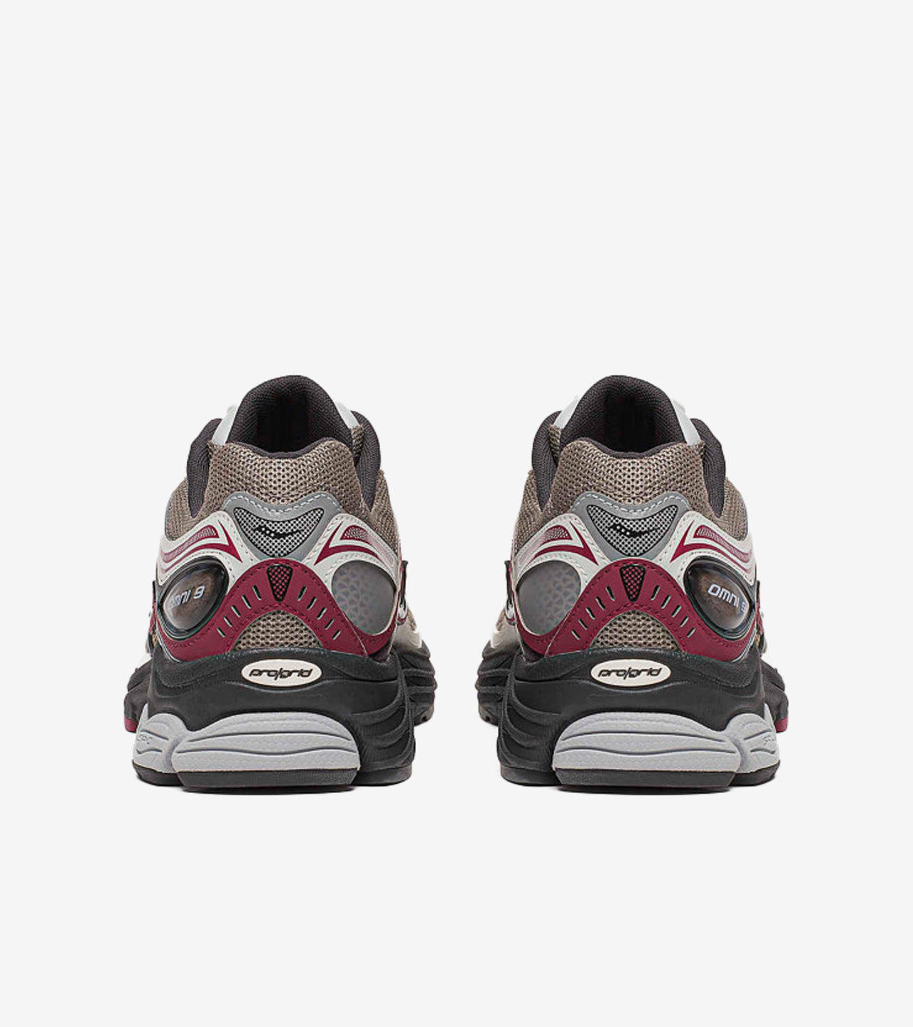 Saucony ProGrid Omni 9 Tomorrow, Meet Yesterday Pack Tan Maroon — photo 3
