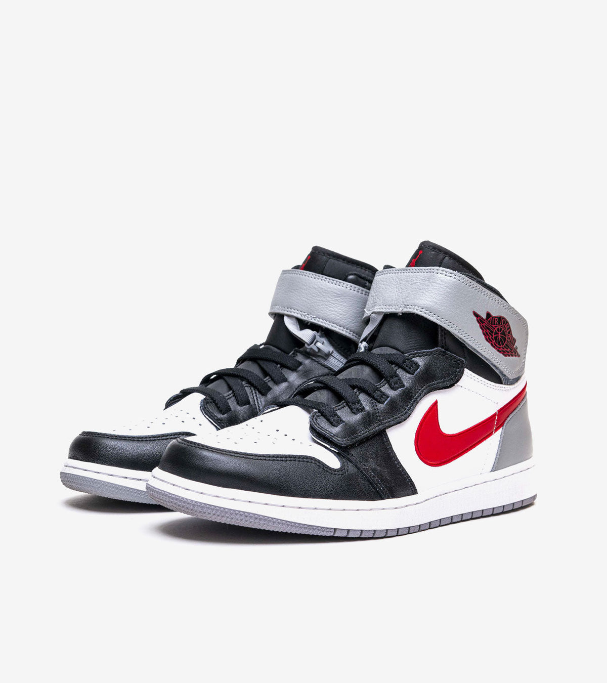 Jordan 1 High FlyEase Black Particle Grey Gym Red — photo 2