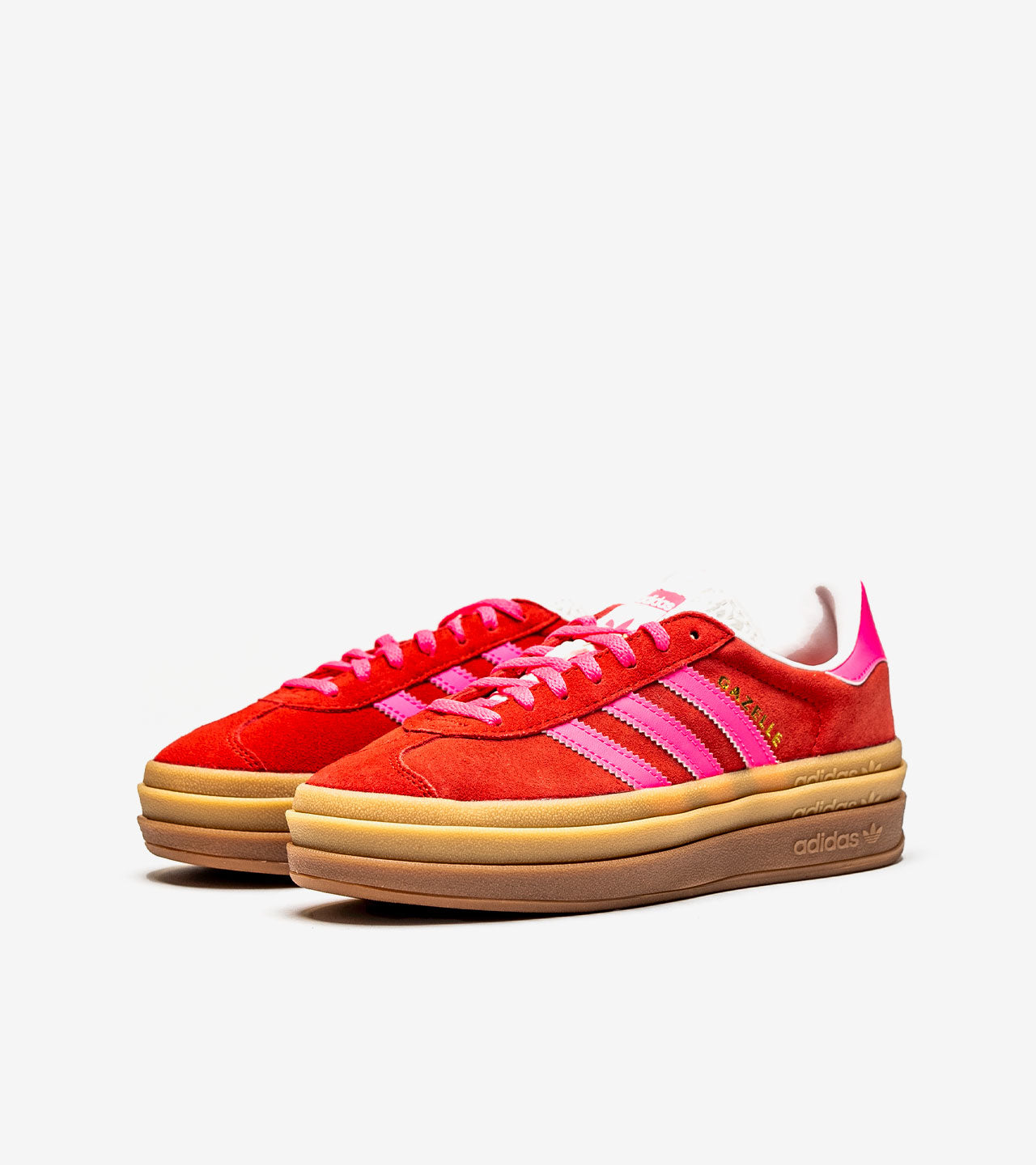 adidas Gazelle Bold Collegiate Red Lucid Pink (Women's) — photo 2