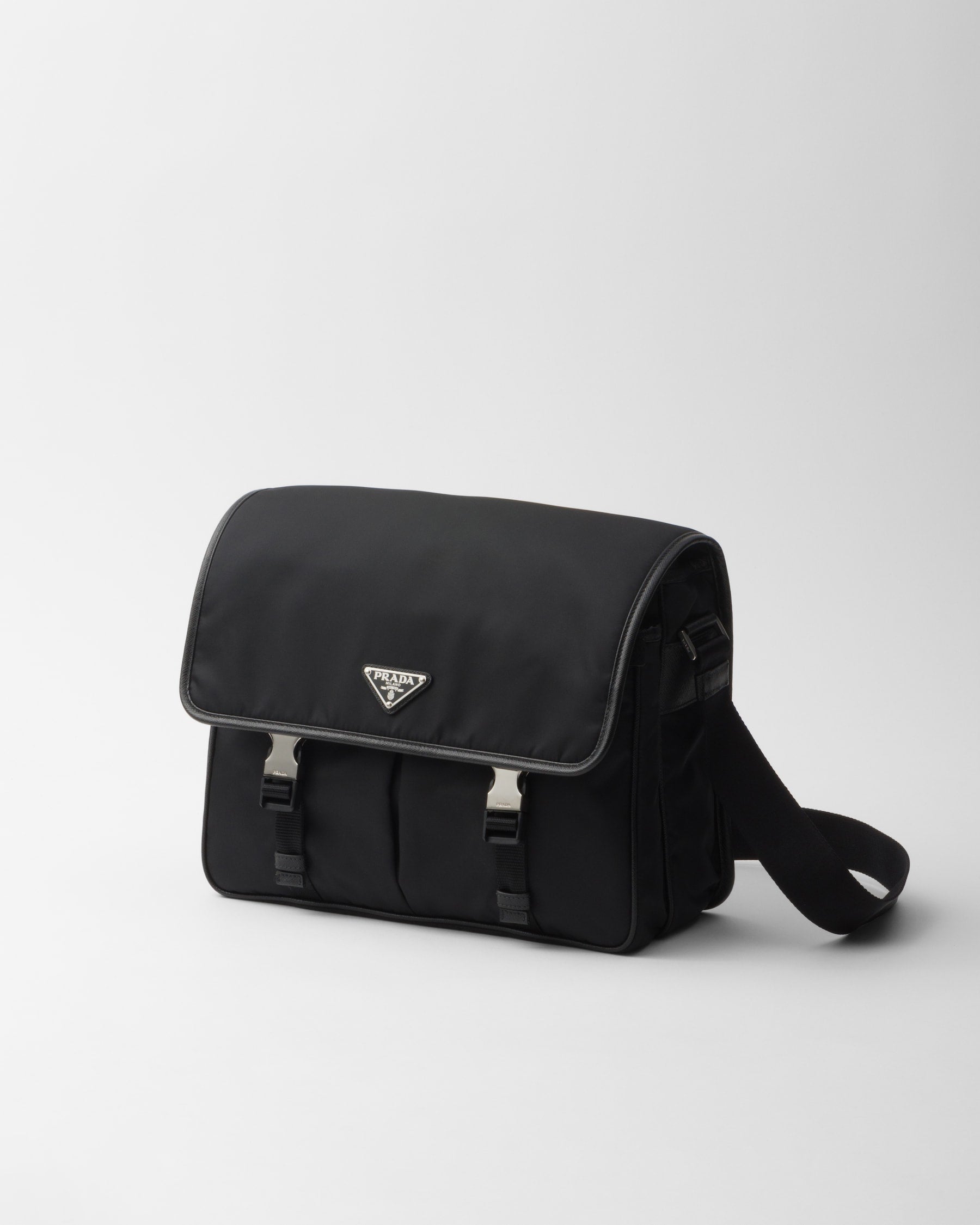 Sac porté épaule en Re-Nylon et cuir Saffiano - #9