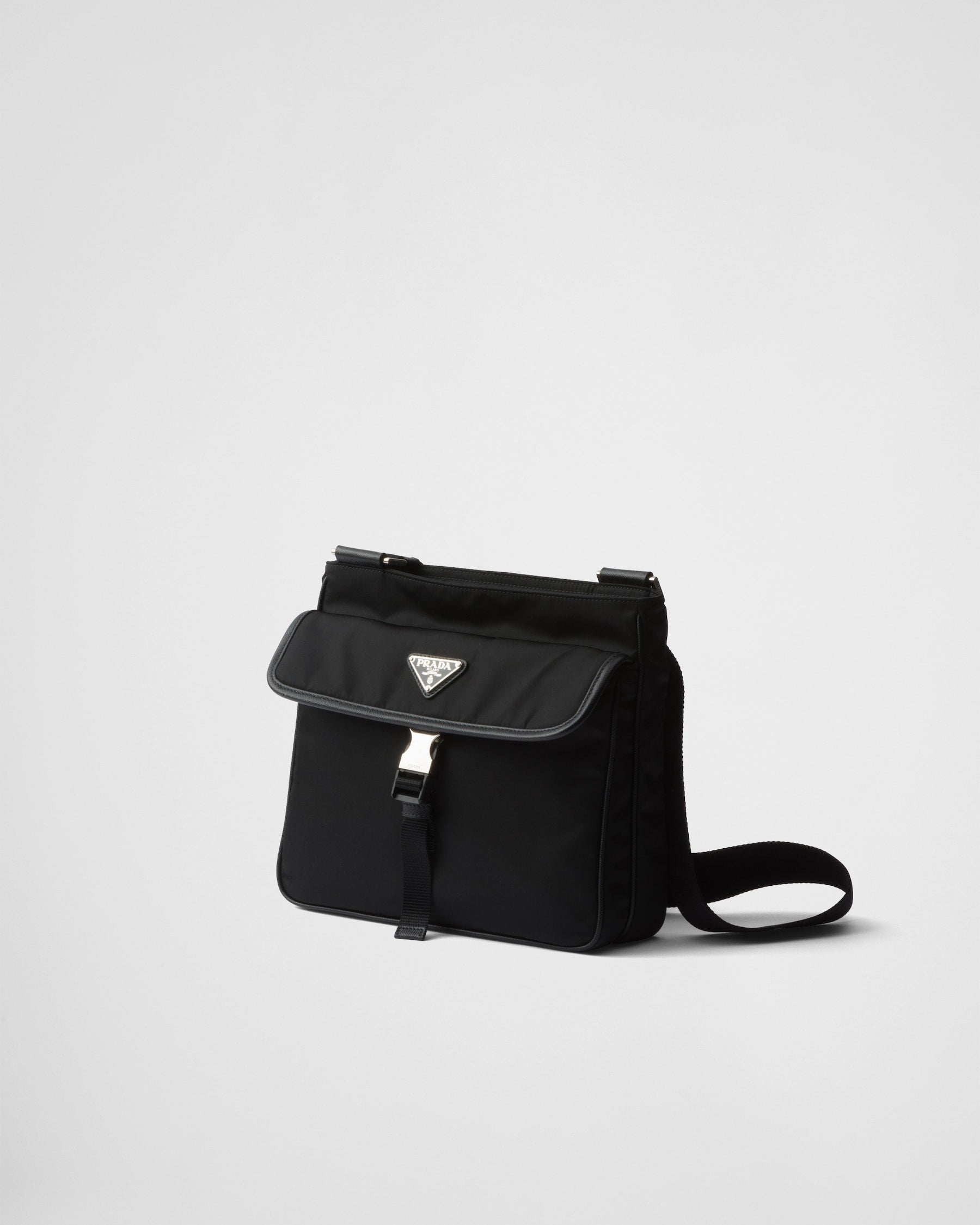 Sac porté épaule en Re-Nylon et cuir Saffiano - #10