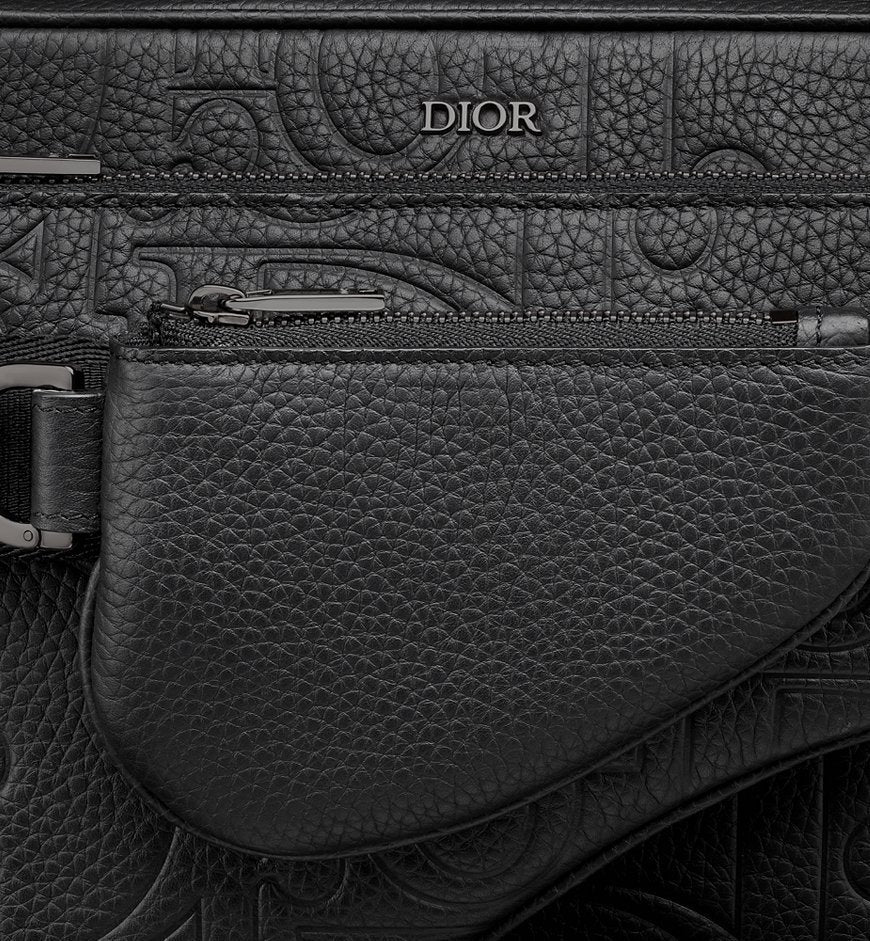 Triple Pouch Saddle Cuir