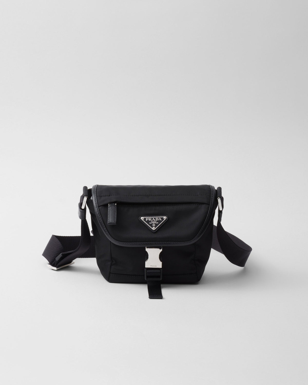 Sac porté épaule en Re-Nylon et cuir Saffiano - #7