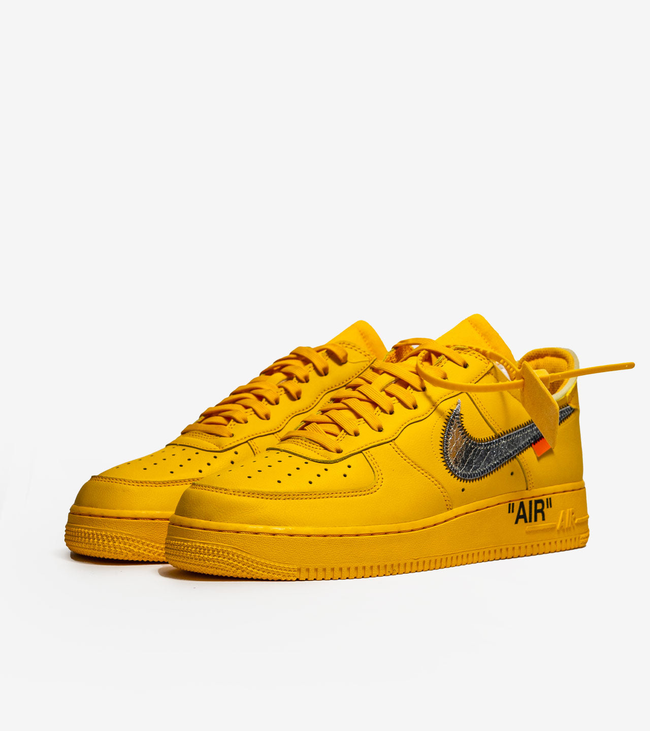 Nike Air Force 1 Low Off-White ICA University Gold — photo 2