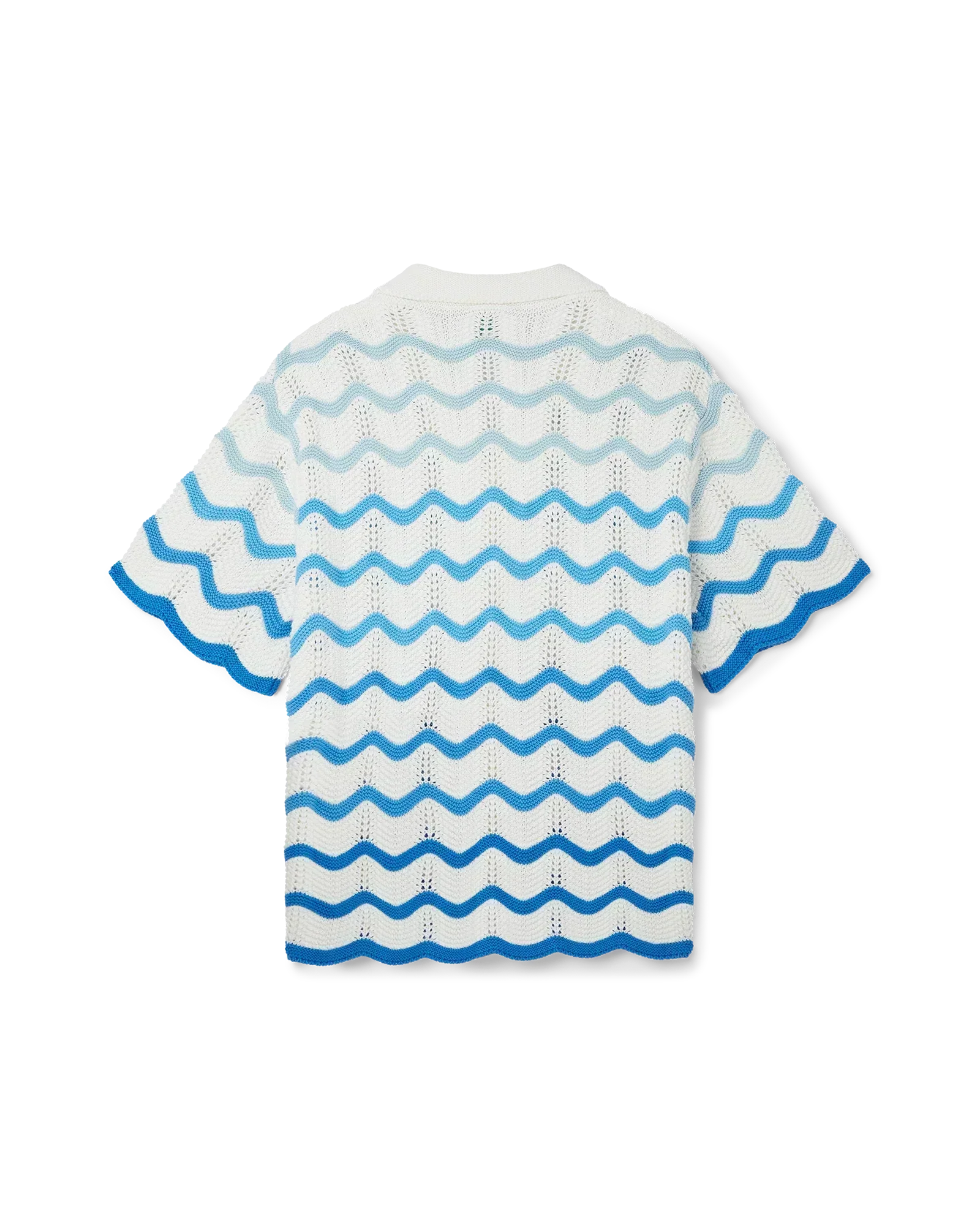 Wavy Gradient Crochet Shirt - casablanca (2)