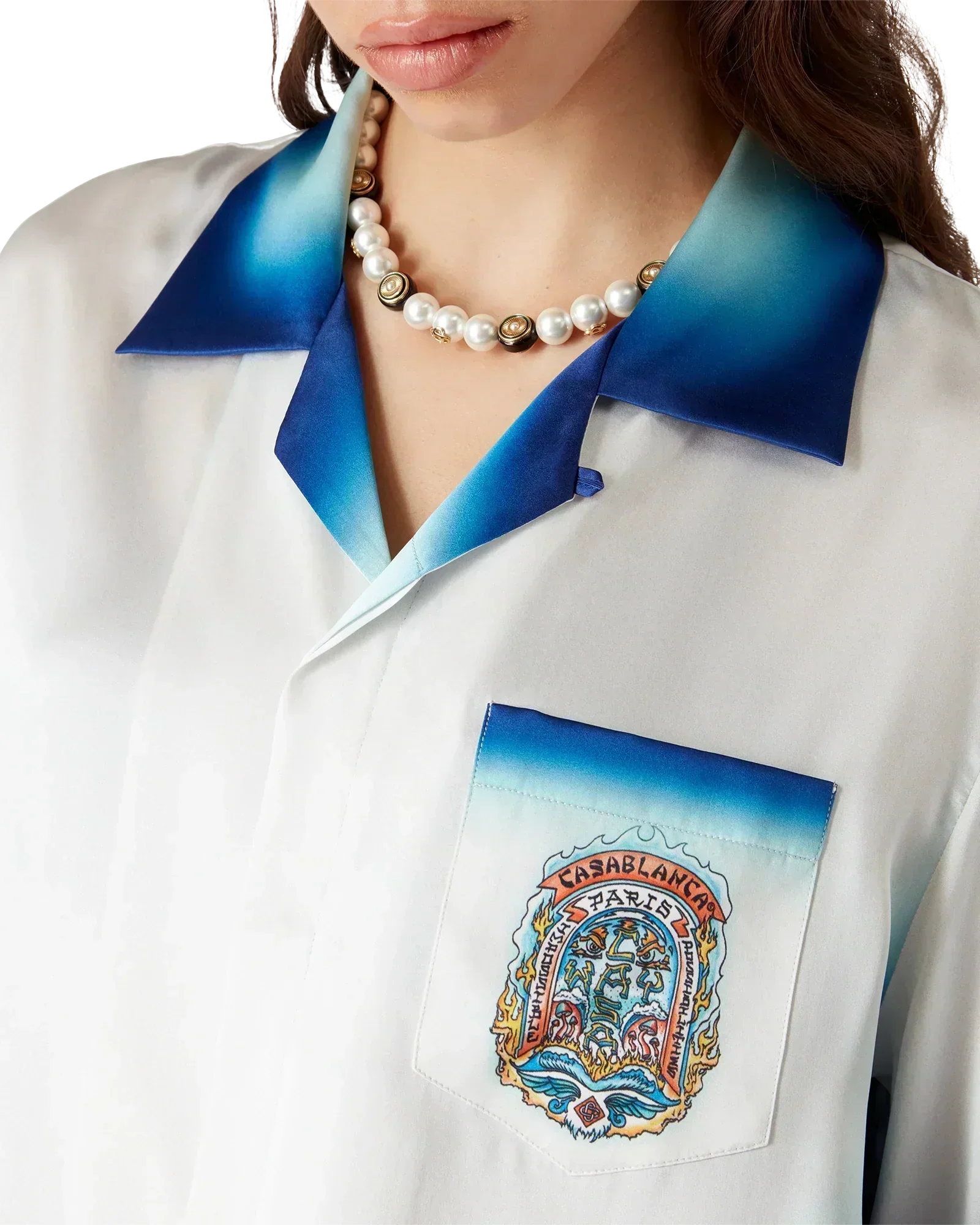 Casa Way Skate Short Sleeve Silk Shirt