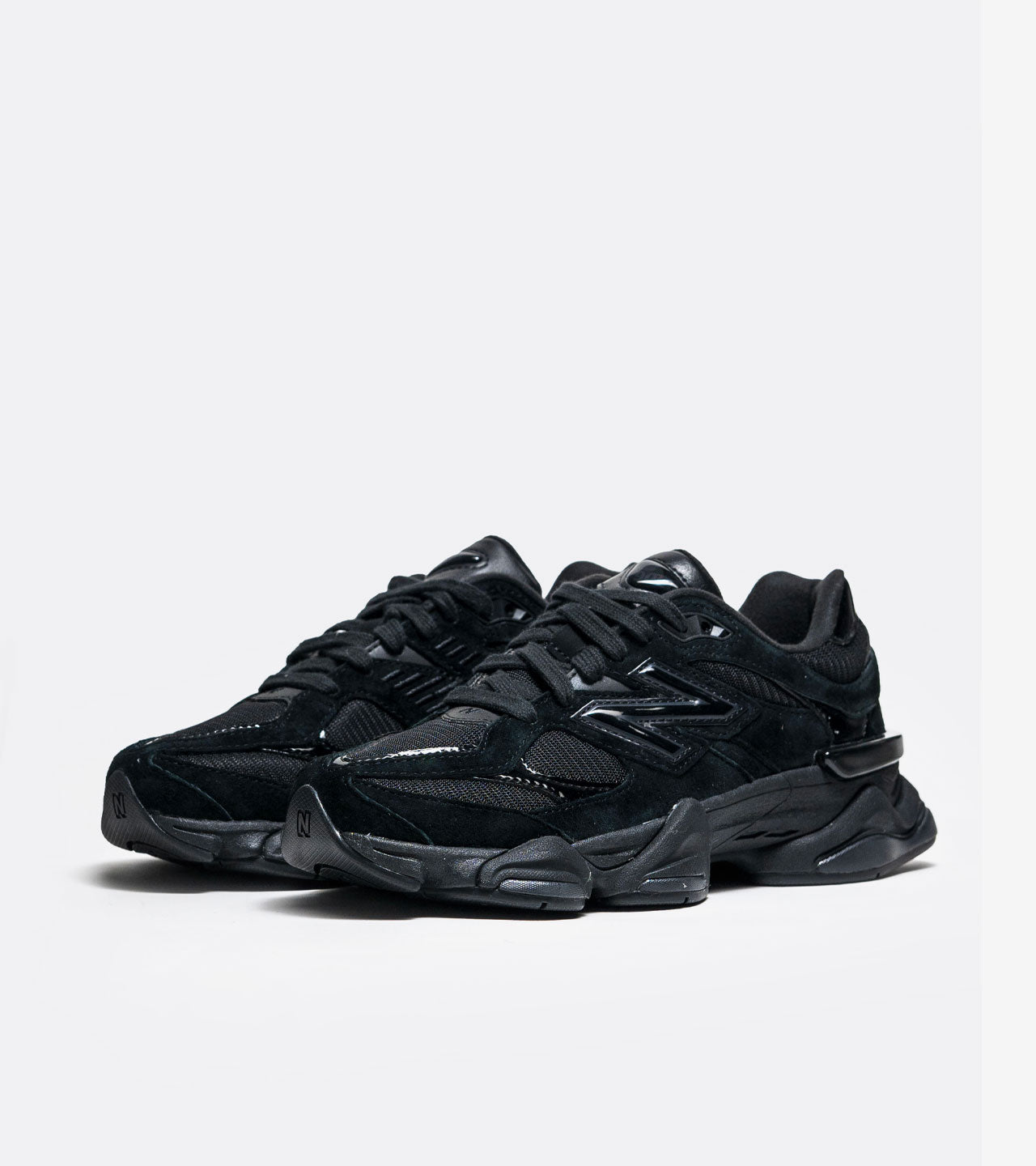 New Balance 9060 Triple Black Patent — photo 2