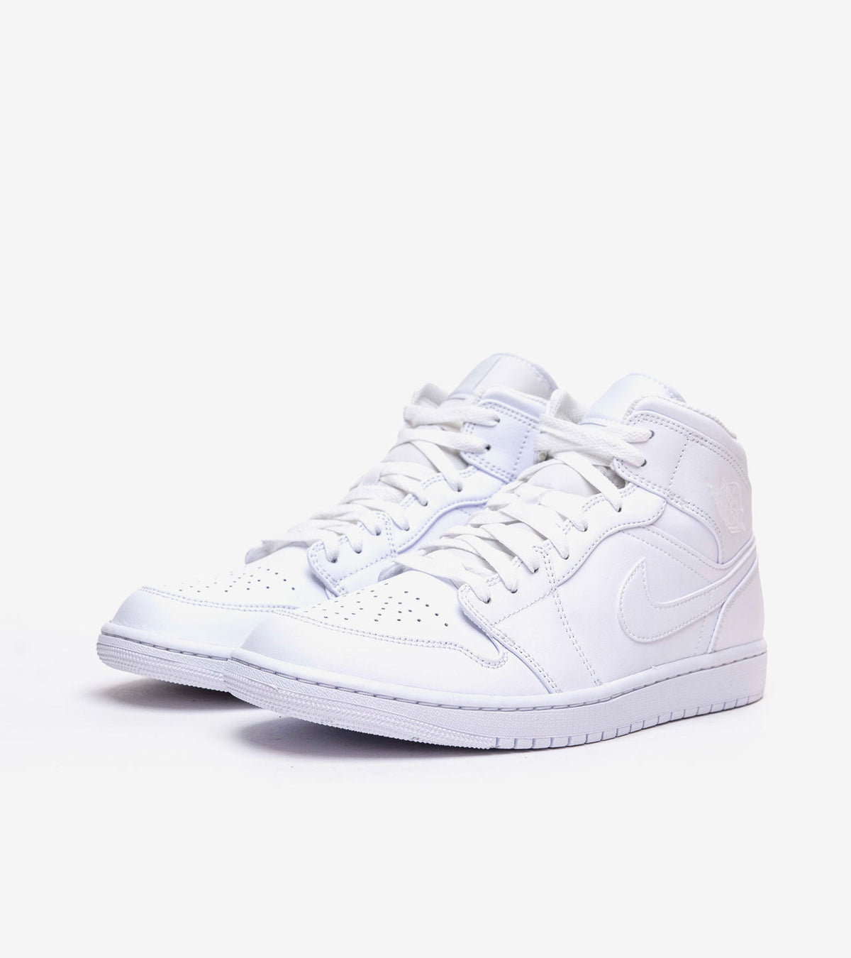 Air Jordan 1 Mid Triple White (2022) — photo 2