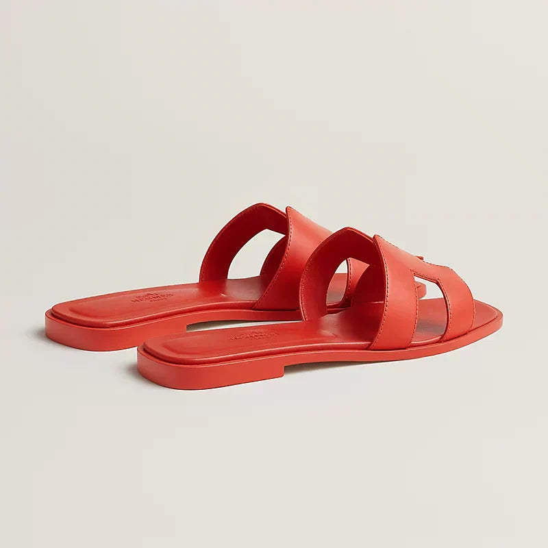 Hermes - Claquettes Orange capucine